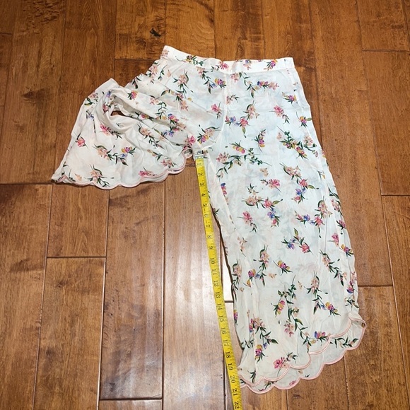M&S Rose for Autograph Floral Cropped Pyjama Bottoms Size 4 - Picture 8 of 12